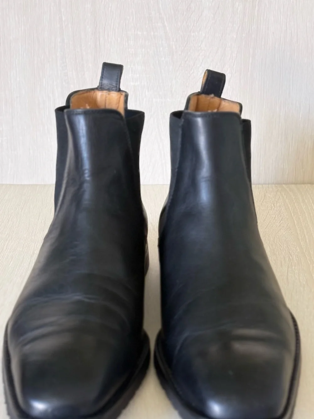 To Boot New York Men’s Black Leather Chelsea Boots Size 10.5 Made in Italy